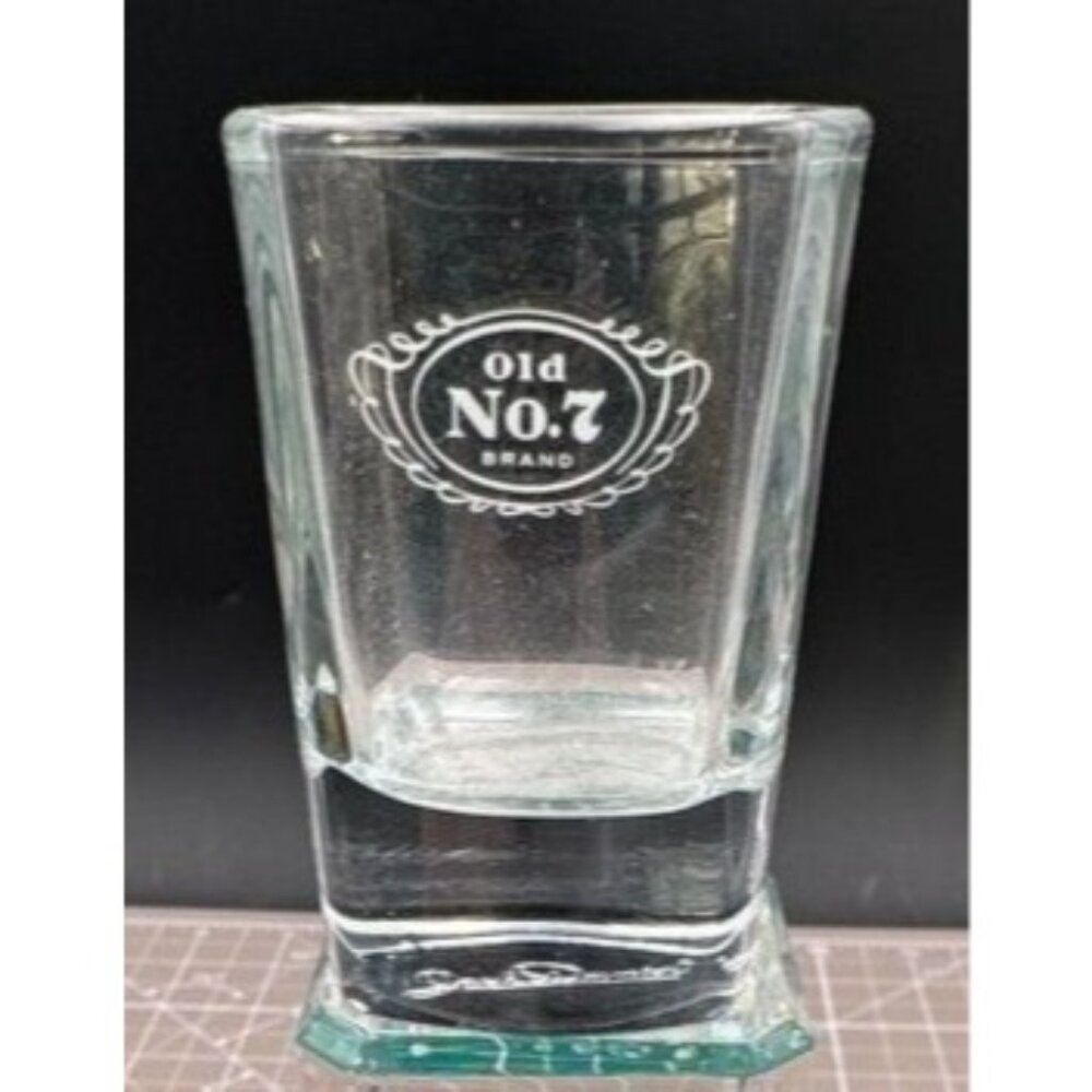 Vintage Jack Daniels Old No. 7 Whiskey Square Shot Glass